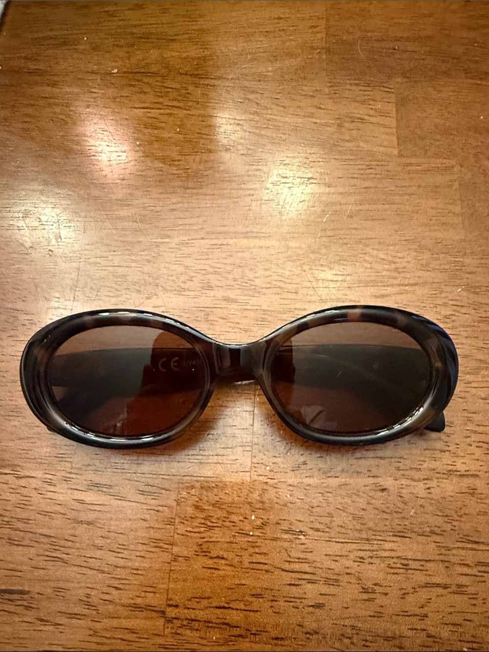 Women’s Tortoiseshell Oval Sunglasses with Brown Polarized Lenses
